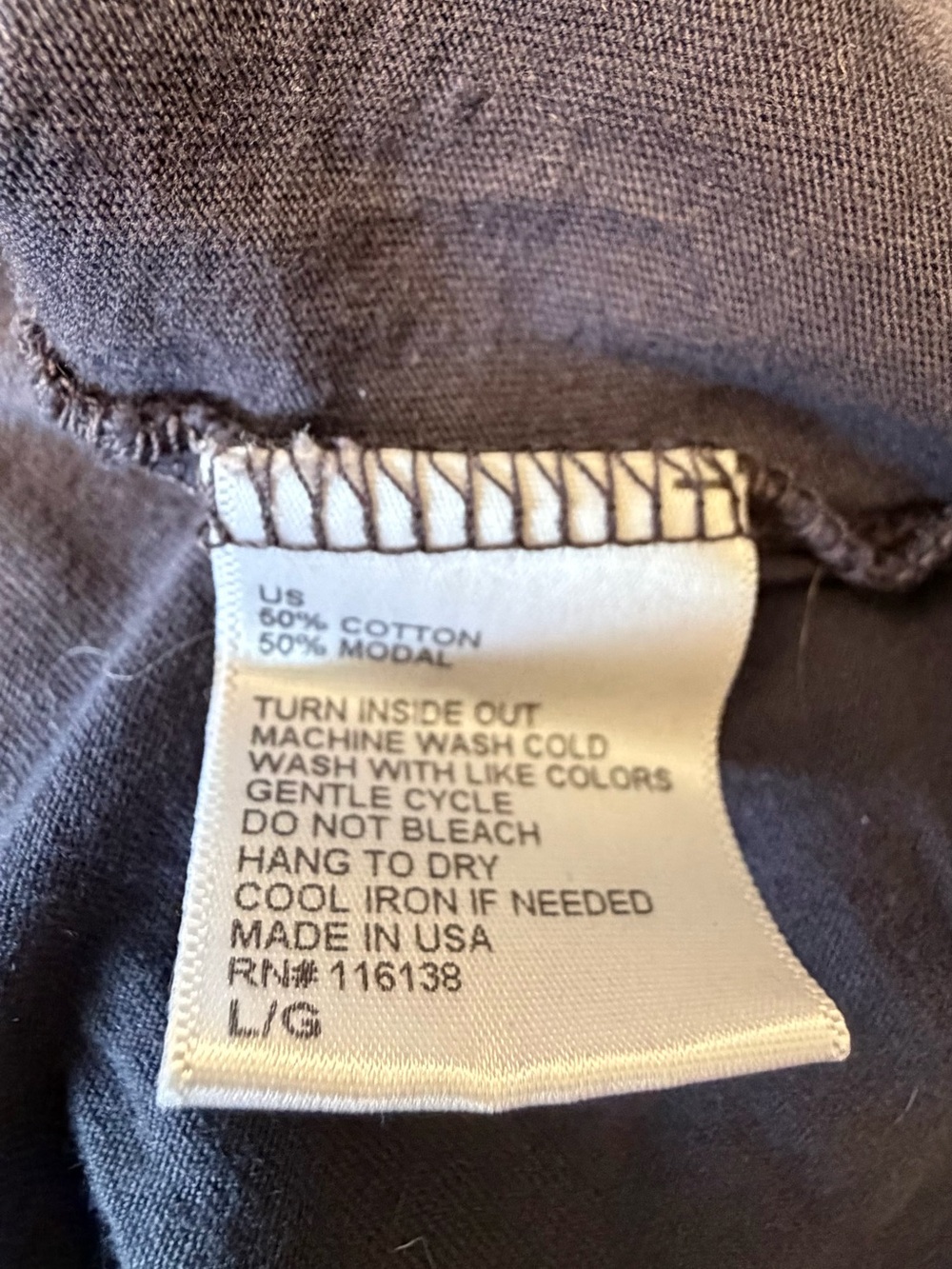 Signorelli Charcoal Gray Pullover Top - Picture 4 of 4